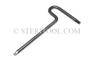 #11627 - 1.0mm Stainless Steel Ball Hex T, 115mm shaft length. ball hex, T, formed, stainless steel